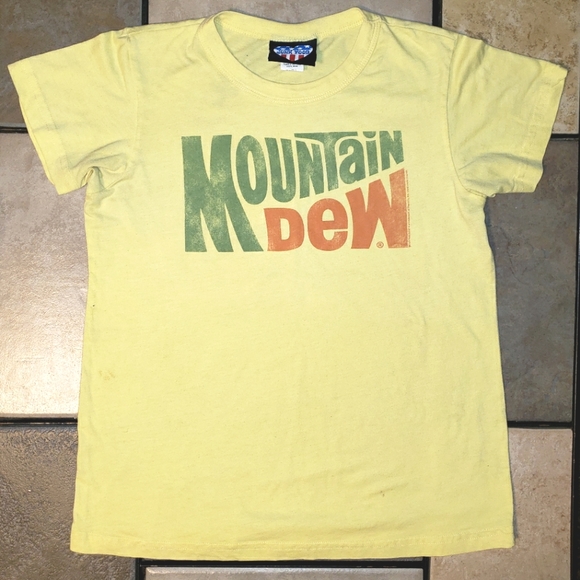 Junk Food Clothing Tops Y2k Vintage Junk Food Mountain Dew Graphic